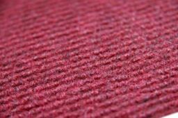 RugsX Wall-To-Wall Malta Maroon Rug in Red - Size: 200 cm x 600 cm