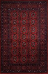 Desire Rugs Yasmin Traditional Bukhara Indoor Living Room Area Rug - Classic Oriental Style in Red - Size: 80 cm x 150 cm - thumbnail 2