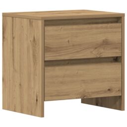 Berkfield Home Bedside Cabinet Artisan Oak 45x34x44, 5 cm Engineered Wood in Brown - thumbnail 2