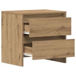 Berkfield Home Bedside Cabinet Artisan Oak 45x34x44, 5 cm Engineered Wood in Brown - thumbnail 5