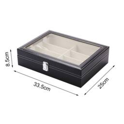 Nordara 8 Grids Eyeglass Sunglasses Storage Display Box Case in Black - Size: Small - thumbnail 2