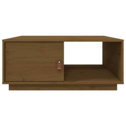 Berkfield Home Beautiful Coffee Table Honey Brown 80x50x35.5 cm Solid Wood Pine - thumbnail 6