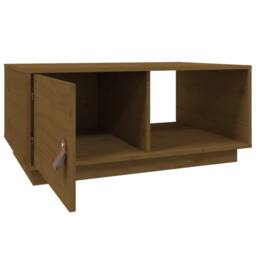Berkfield Home Beautiful Coffee Table Honey Brown 80x50x35.5 cm Solid Wood Pine - thumbnail 7