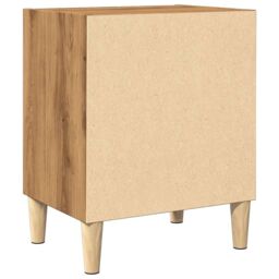Berkfield Home Bedside Cabinet Artisan Oak 40x30x50 cm Engineered Wood in Brown - Size: 40 x 30 x 50 cm - thumbnail 6