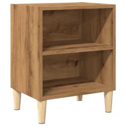 Berkfield Home Bedside Cabinet Artisan Oak 40x30x50 cm Engineered Wood in Brown - Size: 40 x 30 x 50 cm - thumbnail 2