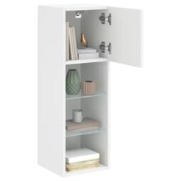 Berkfield Home TV Cabinets with LED Lights 2 pcs White 30.5x30x90 cm - thumbnail 5