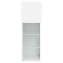 Berkfield Home TV Cabinets with LED Lights 2 pcs White 30.5x30x90 cm - thumbnail 9