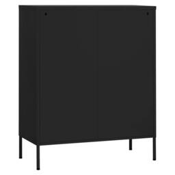 Berkfield Home Storage Cabinet Black 80x35x101.5 cm Steel - thumbnail 6