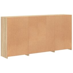 Berkfield Home Sideboard with LED Lights Sonoma Oak 202x37x100 cm in Brown - Size: 202 x 37 x 100 cm - thumbnail 8