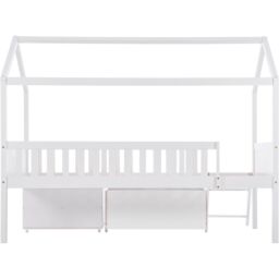 Matteo Versatile Child's Bed with Drawers & Anti-Fall Railings, 90*190cm in White - thumbnail 9