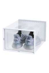 Living and Home 12 Pack Shoe Organizer Storage Boxes under Size 50 in White - thumbnail 6