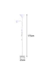 Living and Home Modern Metallic White 2 Way Mother/Father Parent and Child Floor Lamp - thumbnail 6
