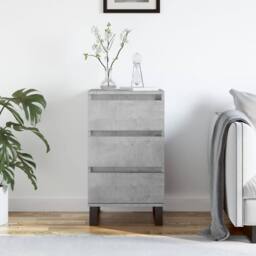 Berkfield Home Sideboard Concrete Grey 40x35x70 cm Engineered Wood - Size: 40 x 35 x 70 cm - thumbnail 2