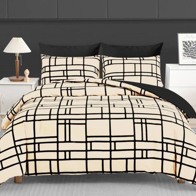 Pamposh Double Brushed Microfibre Duvet Cover Sets in Taupe - Size: Single - image 1
