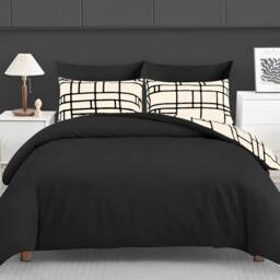 Pamposh Double Brushed Microfibre Duvet Cover Sets in Taupe - Size: Single - thumbnail 2