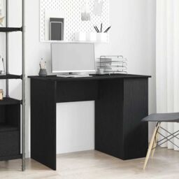 Berkfield Home Desk Black Oak 100x55x75 cm Engineered Wood - Size: 100 x 55 x 75 cm - thumbnail 1