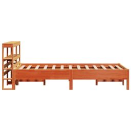 Berkfield Home Bed Frame without Mattress Wax Brown 120x200 cm Solid Wood Pine - Size: Small Double - thumbnail 5