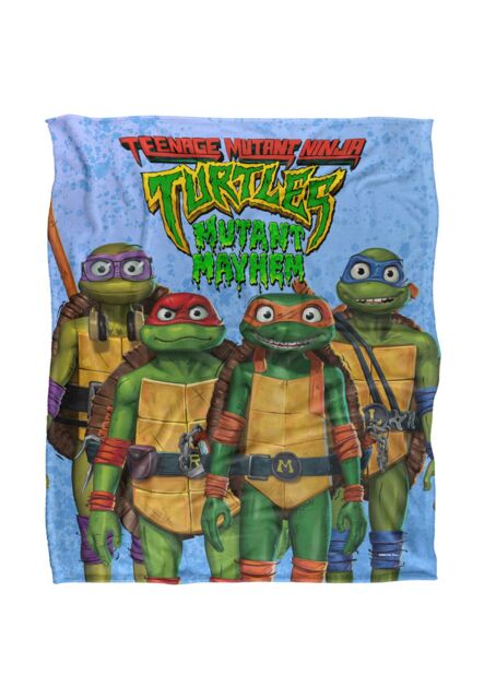 Teenage Mutant Ninja Turtles : Mutant Mayhem Turtle Teens Silky Touch Super Soft Throw Blanket 152 X 127 cm in White - image 1