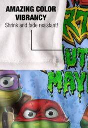 Teenage Mutant Ninja Turtles : Mutant Mayhem Turtle Teens Silky Touch Super Soft Throw Blanket 152 X 127 cm in White - thumbnail 4