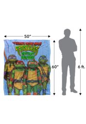 Teenage Mutant Ninja Turtles : Mutant Mayhem Turtle Teens Silky Touch Super Soft Throw Blanket 152 X 127 cm in White - thumbnail 5