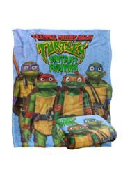 Teenage Mutant Ninja Turtles : Mutant Mayhem Turtle Teens Silky Touch Super Soft Throw Blanket 152 X 127 cm in White - thumbnail 2
