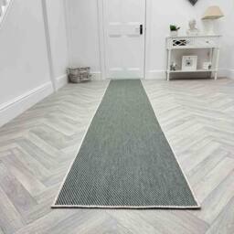 runrug Carpet Runner Rug - Indoor/Outdoor, Reversible, 2mm - 'Coastal' in Green - Size: 60 cm x 420 cm - thumbnail 3