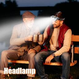 VOGREX 2X Super Bright Waterproof LED Headlamp, USB Rechargeable in Black - thumbnail 4