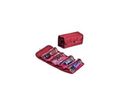 Charles William Triangle Travel Cosmetic Make up Toiletry Case Wash Bag in Black - thumbnail 3