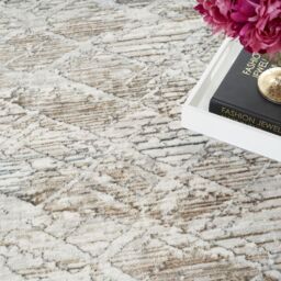 The Rug Shop UK Modern Abstract Grey Polyester Easy To Clean Latex Back Area Rug - Size: 240 cm x 300 cm - thumbnail 4