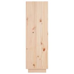 Berkfield Home Highboard 37x34x110 cm Solid Wood Pine in Brown - Size: 37 x 34 x 110 cm - thumbnail 6