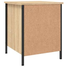 Berkfield Home Bedside Cabinets 2 pcs Sonoma Oak 40x42x50 cm Engineered Wood in Tan - Size: 40 x 42 x 50 cm - thumbnail 9