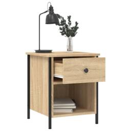 Berkfield Home Bedside Cabinets 2 pcs Sonoma Oak 40x42x50 cm Engineered Wood in Tan - Size: 40 x 42 x 50 cm - thumbnail 5