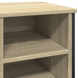 Berkfield Home Shoe Cabinet Sonoma Oak 90x38x61.5 cm Engineered Wood - thumbnail 7