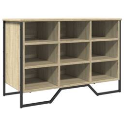 Berkfield Home Shoe Cabinet Sonoma Oak 90x38x61.5 cm Engineered Wood - thumbnail 3
