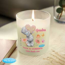 Personalised Memento Company Women's Personalised Me to You Flowery Jar Candle in White - thumbnail 4