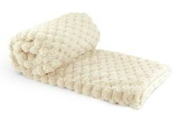 New Edge Blinds Leah Collection Deluxe Throw in Cream - Size: 140 cm x 180 cm - thumbnail 4