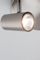 BHS Lighting Barley Spotlight Plate Ceiling Light in Metallic Silver - thumbnail 3