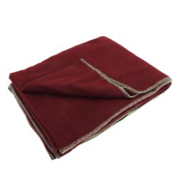 Result Plain Warm Outdoor Fleece Blanket (330gsm) in Scarlet