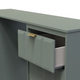 Ready Assembled 2 U Seattle 6 Drawer Kneehole Desk (Ready Assembled) in Pale Green - thumbnail 5