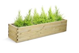 Primrose Pine Raised Flower Bed Planed Trough Planter Treated Pine 180cm in Natural - thumbnail 6