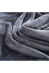 KDMD Light Grey Fleece Throw Blanket 59x78.7 Inch Sofa Bed Warm - thumbnail 8