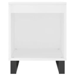 Berkfield Home Bedside Cabinet White 40x35x50 cm Engineered Wood - Size: 40 x 35 x 50 cm - thumbnail 4