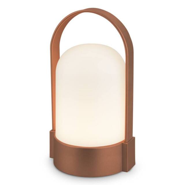 BRILONER Brown LED Camping Lamp Rechargeable Tent Light IP44 in Copper - image 1