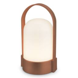 BRILONER Brown LED Camping Lamp Rechargeable Tent Light IP44 in Copper