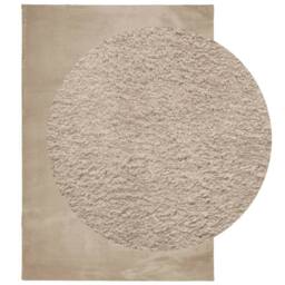 Berkfield Home Rug HUARTE Short Pile Soft & Washable Sand 140x200 cm in Light Sand - Size: Medium - thumbnail 3