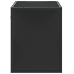 Berkfield Home TV Cabinet Black 80x31x39.5 cm Engineered Wood & Metal - thumbnail 5