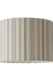 ValueLights Hallie Natural Linen Stripe Detail Drum Ceiling Pendant Lamp Shade - Size: Large - thumbnail 6