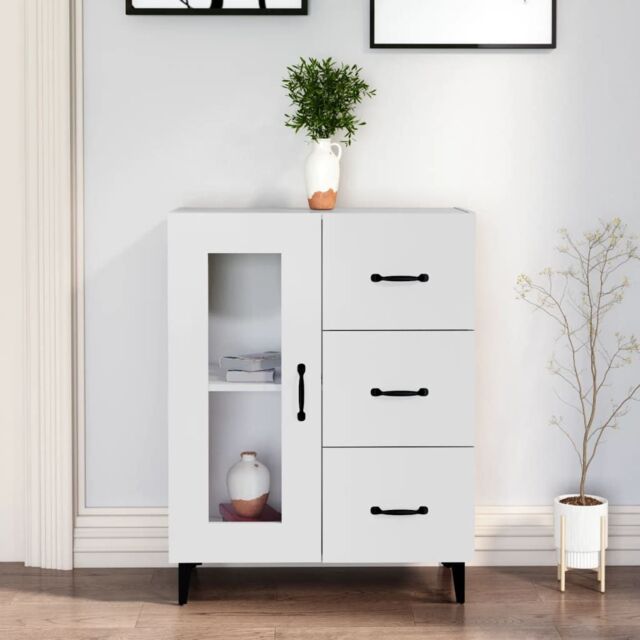 Berkfield Home Sideboard White 69.5x34x90 cm Engineered Wood - image 1