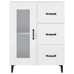 Berkfield Home Sideboard White 69.5x34x90 cm Engineered Wood - thumbnail 6