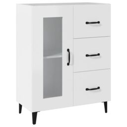 Berkfield Home Sideboard White 69.5x34x90 cm Engineered Wood - thumbnail 2